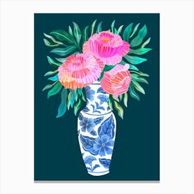 Chinese Peonies Canvas Print