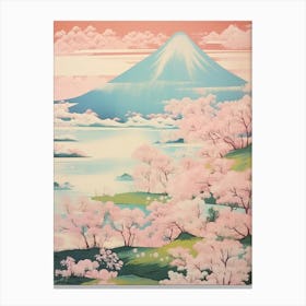 Mount Azuma In Fukushima Japanese Landscape 1 Canvas Print
