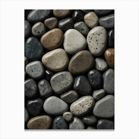 Pebbles Texture Background Canvas Print