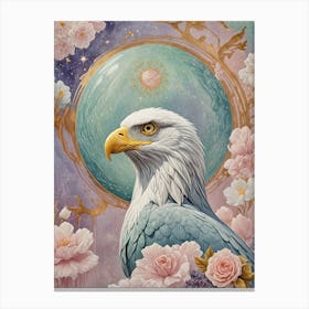 Floral Eagle Canvas Print