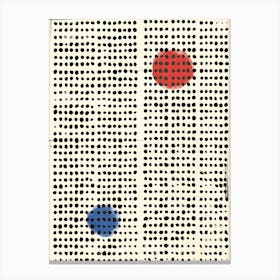 Blue Dots Canvas Print