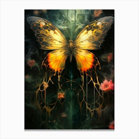 Floral Fantasy Butterfly Canvas Print