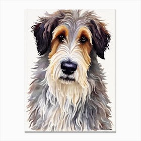 Bergamasco Sheepdog Watercolour dog Canvas Print