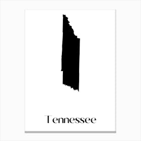 Tennessee Silhouette Canvas Print