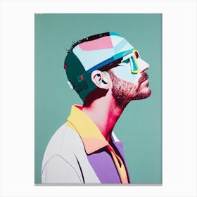 Benny Benassi Colourful Illustration Canvas Print