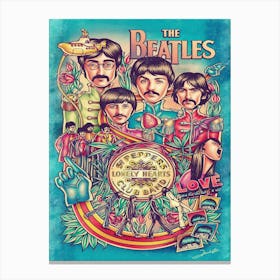 The Beatles Sgt Canvas Print