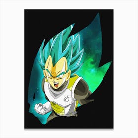 Anime Negative Space ― The Prince Of Saiyan Canvas Print