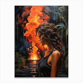 Lava Girl Canvas Print