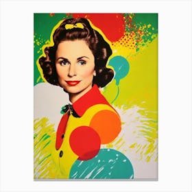 Minnie Driver Colourful Pop Movies Art Movies Canvas Print