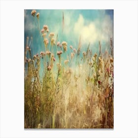 Wildflowers In A Field Canvas Print