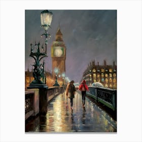 London Bridge At Night Canvas Print