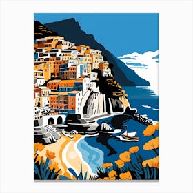 Summer In Positano Painting (101) Canvas Print