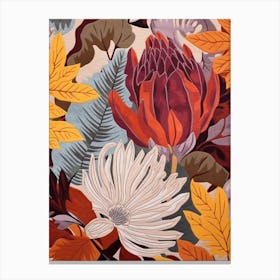 Fall Botanicals Peony 2 Canvas Print