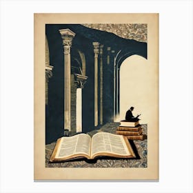 lost in a book art print Canvas Print