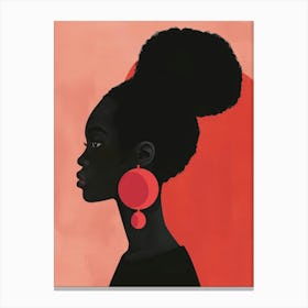 Portrait Of A Black Woman 2 Canvas Print