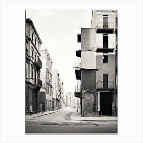 Valencia, Spain, Black And White Photography 2 Canvas Print
