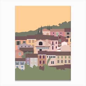 Bormes-les-Mimosas, Provence, South of France Canvas Print