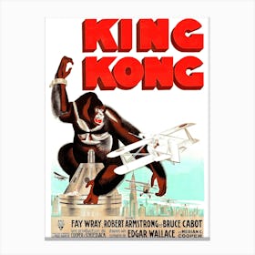 King Kong, Movie Poster Canvas Print
