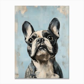 Minimal Frenchie 3 Canvas Print