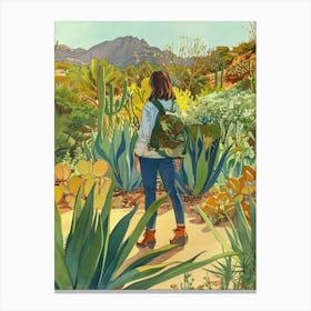 In The Garden Huntington Desert Garden Usa 2 Canvas Print