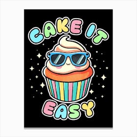 Cake Is Easy Canvas Print