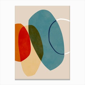 Expressive abstract shapes 3 Canvas Print