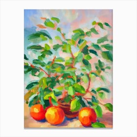 Grapefruit Tree Impressionist Painting Plant Canvas Print
