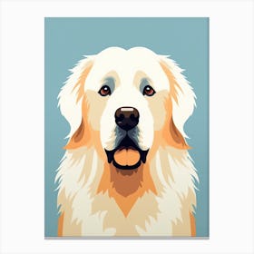 Golden Retriever, Minimalism Canvas Print