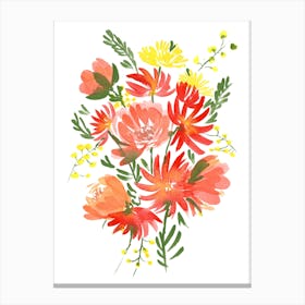 Bunch Of Flowers Canvas Print