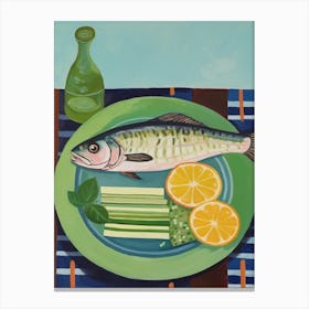 Mahi Mahi 2 Italian Still Life Painting Canvas Print