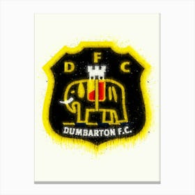 Dumbarton Fc League Scotland Canvas Print