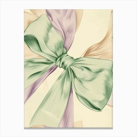 Coquette In Sage 3 Pattern Canvas Print