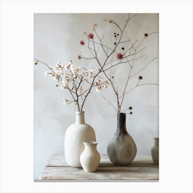 Three Vases Canvas Print