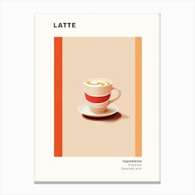 Latte Coffee Canvas Print