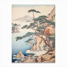 Sado Island In Niigata, Ukiyo E Drawing 1 Canvas Print