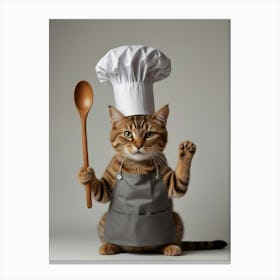 Cat In Chef Hat 1 Canvas Print