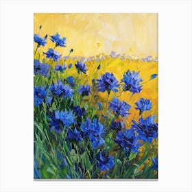 Blue Cosmos 2 Canvas Print