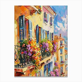 Balcony Painting In Nice 3 Canvas Print