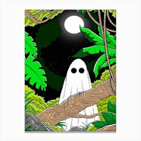 Ghost In Jungle Canvas Print