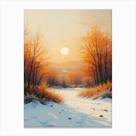 Winter Landscape Canvas Print