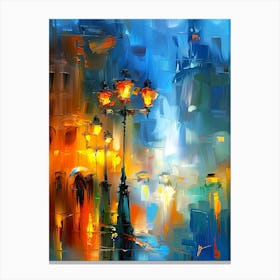 Night In The City Canvas Print