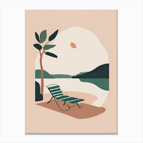 Beach Chair Canvas Print