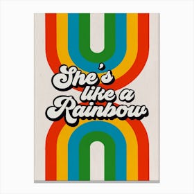 She's Like A Rainbow, The Rolling Stones  Canvas Print