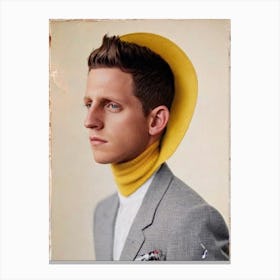 Jamie Bell Retro Collage Movies Canvas Print