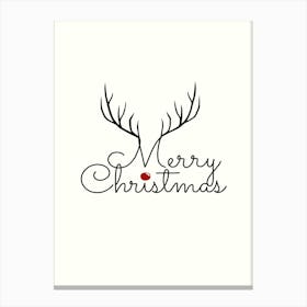 Merry Christmas Canvas Print