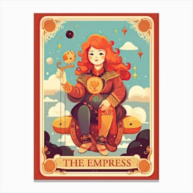 The Empress Red Hair Canvas Print