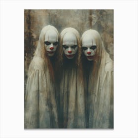 Ghost Clowns Canvas Print