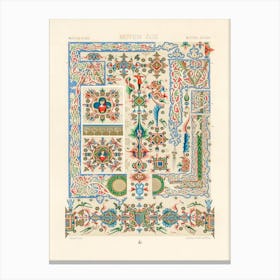 Middle Ages Pattern, Albert Racine (4) 1 Canvas Print