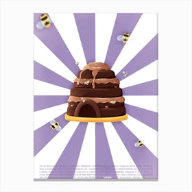 Beehive Cake Leinwandbild