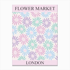 Flower Market London 1 Canvas Print